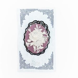 Handmade “Victorian” Style Resin Cameo Pin Brooch by Back to Classics Designs